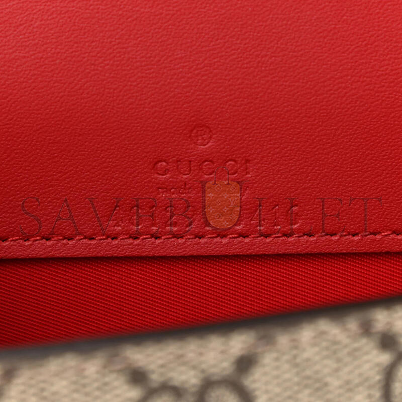 GUCCI GG SUPREME MINI CHERRY CHAIN BAG 481291 (16.5*9*4cm)